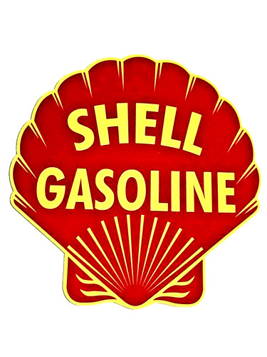 Shell gasoline stickers - x,