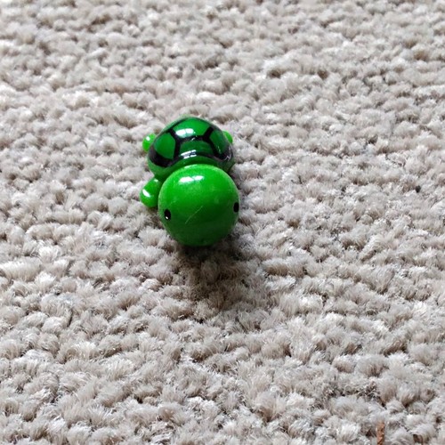 Small green plastic - small, turtle