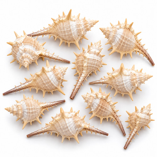 Natural murex trapa sea shells - natural,