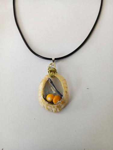 Asymmetrical shell charm - shell,