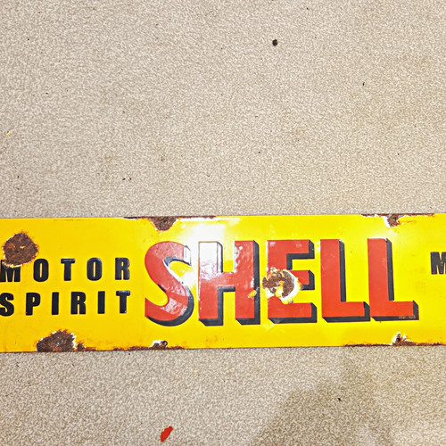 Shell motor spirit - motor, yellow
